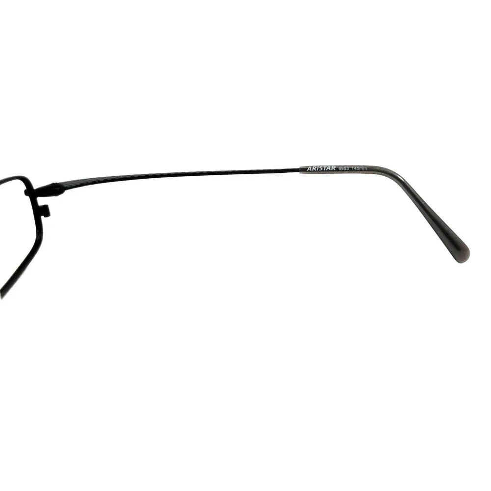 Aristar Eyeglasses Frames COLOR038 6953 Black Gray Carbon Fiber 50-20-145